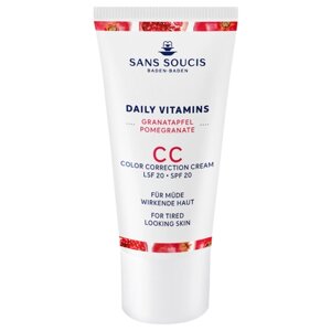 Sans Soucis CC крем Daily Vitamins (антипигмент), SPF 20, 30 мл, оттенок: универсальный