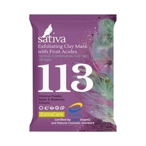 Sativa Маска-гоммаж с фруктовыми кислотами №113, 15 г