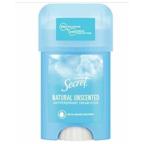 Secret natural кремовый unscented дезодорант-антиперспирант, 40 мл