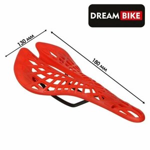 Седло Dream Bike, спорт, пластик, цвет красный (комплект из 3 шт)