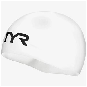 Шапочка для плавания TYR Competitor Racing Cap, Цвет - белый; Материал - Силикон 100%