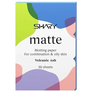 Shary матирующие салфетки Matte Volcanic Ash 50 шт. 12 г