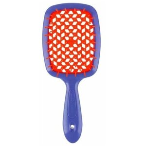 Щетка Janeke Superbrush с закругленными зубчиками, фиолетово-красная, 20.3х8.5х3.1 см
