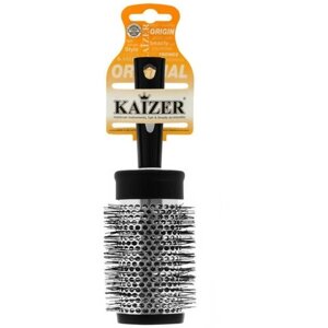 Щетка массажная KAIZER 24см термическая круглая диаметр 6см металл, пластик