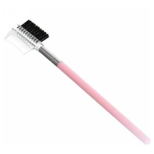 Щёточка для бровей и ресниц «Beauty Bar», цвет розовый, 15см