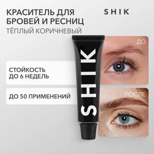 SHIK Краска для бровей Permanent eyebrow tint, 15 мл, Теплый коричневый/Soft brown, 15 мл