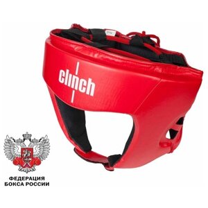 Шлем боксерский Clinch Olimp красный (размер M,M