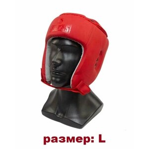 Шлем боксерский "SOLTAS"размер L / открытый / красный