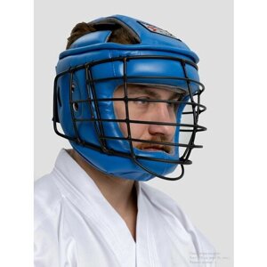 Шлем для армейского рукопашного боя Рэй-Спорт ТИТАН-2 (Иск. кожа, Синий, S)