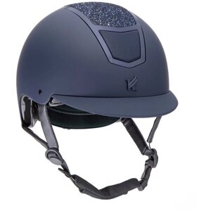 Шлем для верховой езды с регулировкой SHIRES Karben "Valentina", обхват головы 53-55 см, синий (Великобритания)