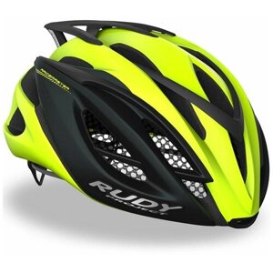 Шлем rudy project racemaster yellow FLUO-BLACK, велошлем, размер XS