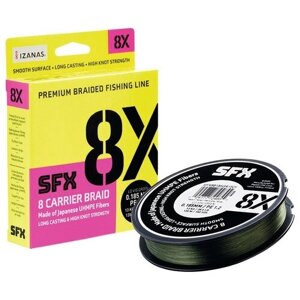 Шнур PE Sufix SFX 8X # 0.8 (135 м, 0.148 мм, желтый, 7.7 кг)