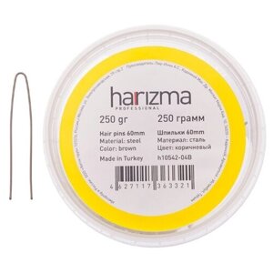 Шпильки Harizma 60 мм прямые 250 гр коричневые h10542-04B