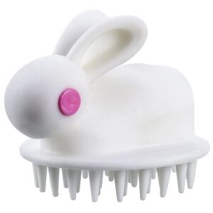 Силиконовый массажёр "Милый кролик" для мытья волос и кожи головы.