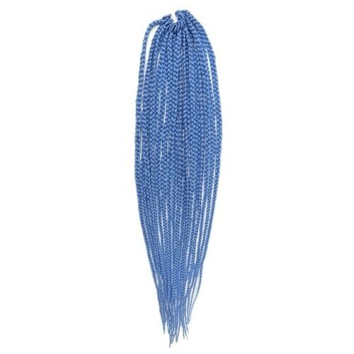 SIM-BRAIDS Афрокосы, 60 см, 18 прядей (CE), цвет голубой (l-blue)