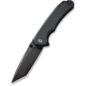 Складной туристический нож CIVIVI Brazen D2 Steel Black stonewashed Handle G10 Black C2023C
