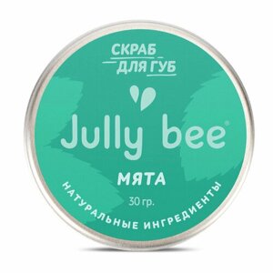 Скраб для губ `JULLY BEE` Мята (сахарный) 25 г