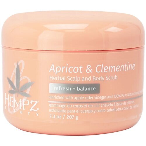 Скраб Hempz Body Care Apricot & Clementine Herbal Scalp & Body Scrub, Скраб для кожи головы и тела абрикос И клементин, 207 г