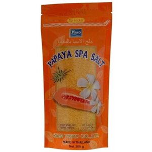 Скраб солевой для тела с Папайей Papaya Spa Salt Yoko 300гр.