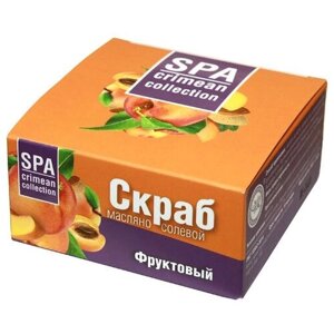 Скраб SPA масляно-солевой витаминный "Фруктовый", 250 г