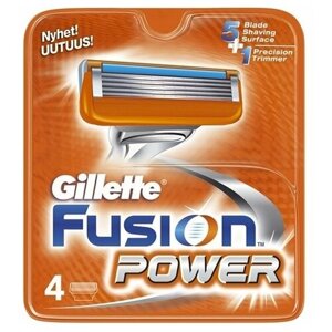 Сменные кассеты Gillette Fusion5 Power, 4 шт