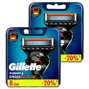 Сменные кассеты Gillette Fusion5 ProGlide, 8 шт., 2 уп.