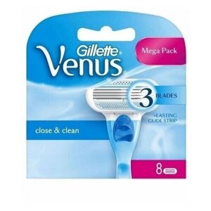 Сменные кассеты Gillette Venus Close & Clean женские (8шт)