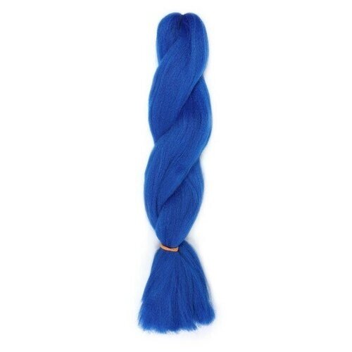 SOFT DREADS Канекалон однотонный, гофрированный, 60 см, 100 гр, цвет синий (BLUE)
