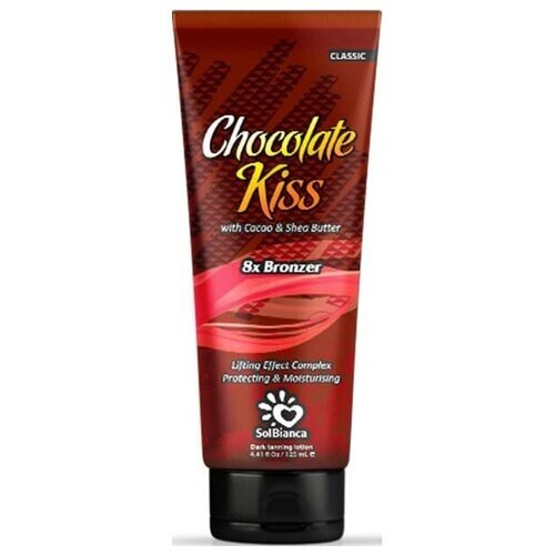 SolBianca "Chocolate Kiss" крем для загара с маслом какао, масло ши + 8x бронзаторов, аромат: шоколад (125 мл)
