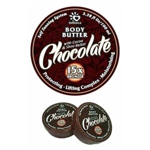 SolBianca масло для автозагара твердое Chocolate body butter 150 мл