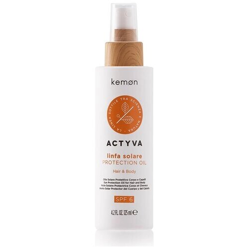 Солнцезащитное масло для волос и кожи SPF6 Kemon Linfa Solare Protection Oil, 125 мл