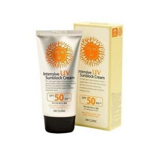 Солнцезащитный крем 3W CLINIC интенсивный SPF50 - Intensive UV Sun Block Cream SPF50, 70 мл