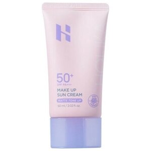 Солнцезащитный крем для лица + матовая база под макияж Make Up Sun Cream Matte Tone Up SPF 50+ PA