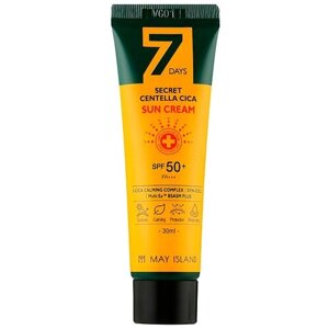 Солнцезащитный крем для лица Seven Days Secret Centella Cica Sun Cream SPF 50+ PA, 30 мл