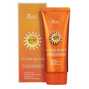 Солнцезащитный крем EKEL UV Sun Protector с экстрактом алоэ, 70 мл. В упаковке шт: 1