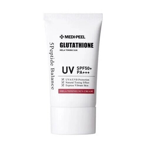 Солнцезащитный крем с глутатионом MEDI-PEEL Bio-Intense Glutathione Mela Toning Sun Cream, 50мл
