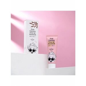 Солнцезащитный крем VILLAGE 11 FACTORY "Pink Calming Sun Block", успокаивающий, SPF 50, 25 мл