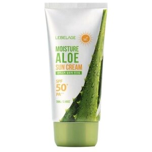 Солнцезащитный увлажняющий крем с экстрактом алоэ Lebelage Moisture Aloe Sun Cream Spf50+ Pa 70 мл