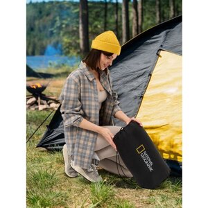 Спальный мешок National Geographic Sleeping Bag, черный/желтый