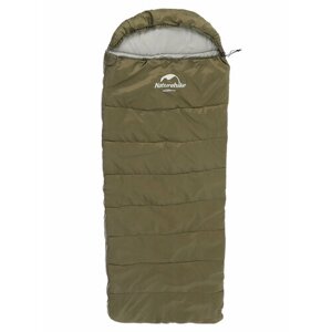 Спальный мешок Naturehike New Envelope Cotton Sleeping Bag With Hood U350 Зеленый