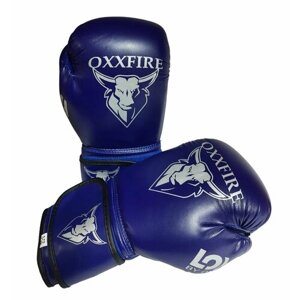 Спортивные боксерские перчатки "OXXFIRE М-2, DX"8oz / синие