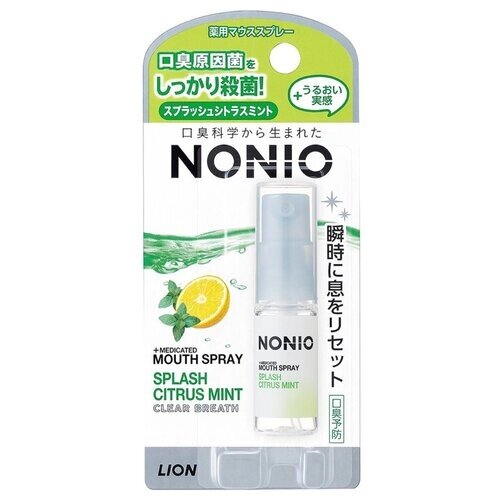 Спрей для свежего дыхания Lion Nonio Splash Citrus Mint с ароматом цитрусовых и мяты, 5 мл.