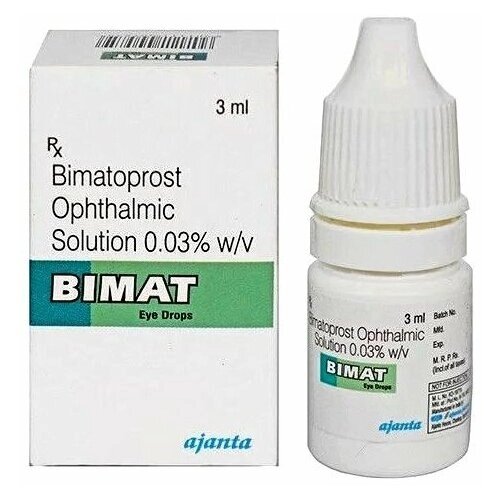 Средство - капли для ускорения роста ресниц Бимат (Bimat), 3 мл. абсолютный аналог Карепрост Careprost