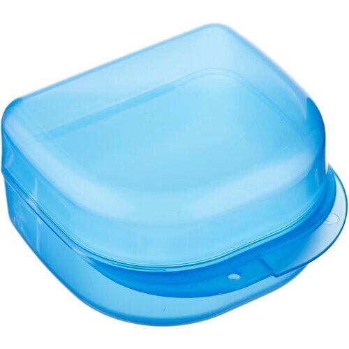 StaiNo Denture Box – Бокс пластиковый ортодонтический, 78*83*45 мм, голубой