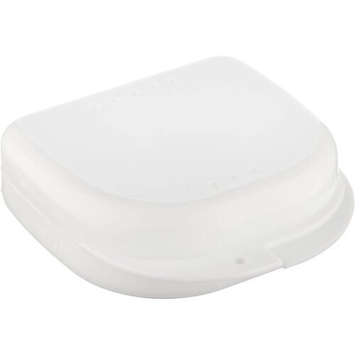 StaiNo Denture Box Slim – Бокс пластиковый ортодонтический, 82*85*29 мм, белый