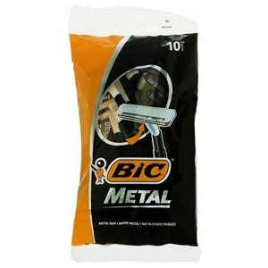 Станок для бритья BIC Metal с одним лезвием, 10 шт. В упаковке шт: 1