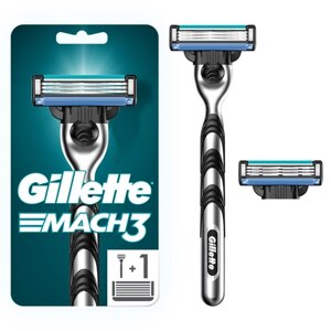 Станок для бритья Gillette Mach3 + 2 сменные кассеты
