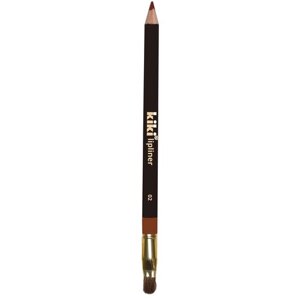 Стойкий нюдовый косметический карандаш для контуринга губ Kiki 02 с кисточкой, оттенок темно-бежевый