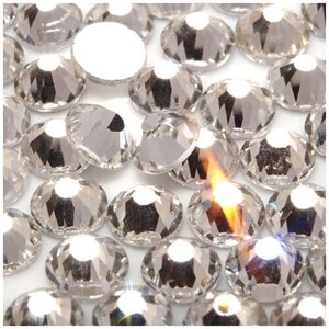 Стразы ss4 (1,5 мм) Crystal clear (Кристалл) 1440 штук клеевые (холодной фиксации), прозрачные, стеклянные, для ногтей