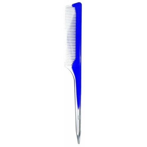 STUDIO STYLE Расческа для волос с острой ручкой узкая, синяя